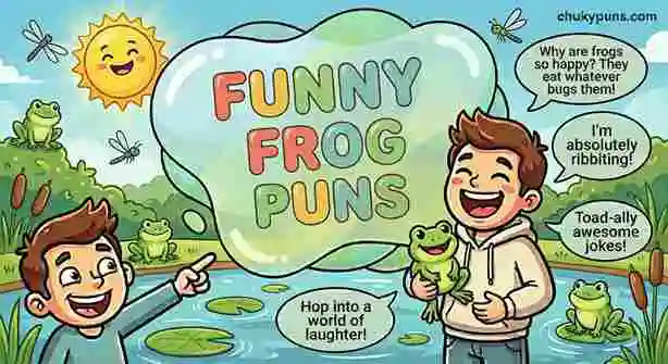 Funny Frog Puns