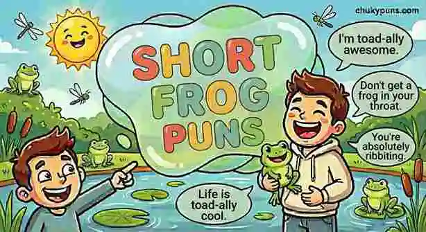 short-frog-puns