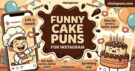 Funny Cake puns for instagram
