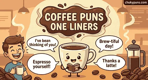 coffe pun one liner