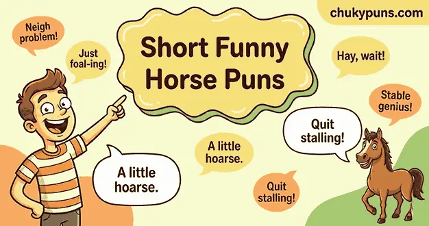 short horse puns and jokes