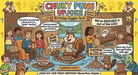Beaver Puns Birthday
