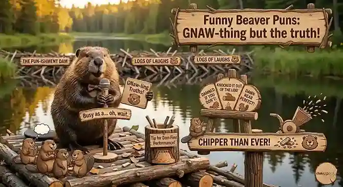 Funny Beaver Puns