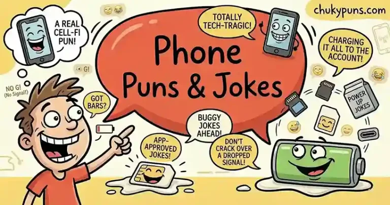 Phone puns and jokes