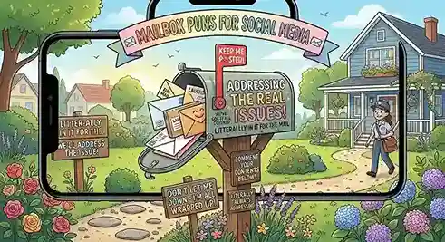 mailbox puns and jokes for social media