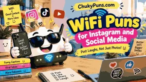 WiFi Puns for Instagram and Social Media