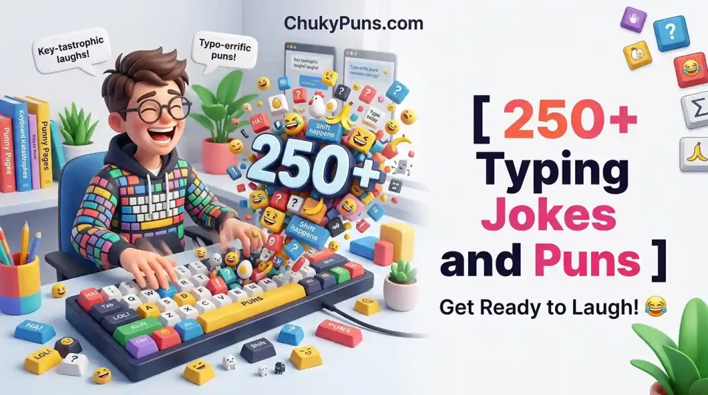 typing jokes and puns