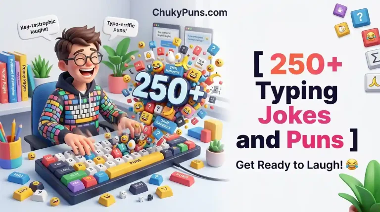 typing jokes and puns